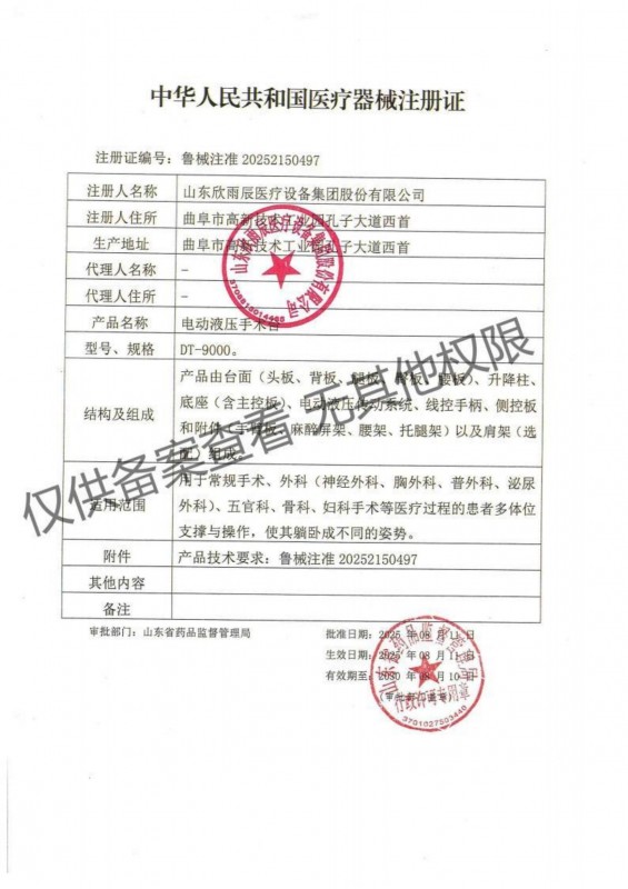 醫(yī)療器械注冊(cè)證